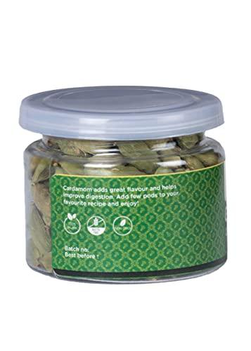 YOGI’S GIFT – Celebrating health Indian GREEN CARDAMOM Pods Whole | 1 oz | Flavourful Indian Spice | Semillas de Cardamomo | by Yogi's Gift