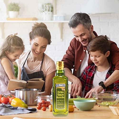 Betis Betis Refined Spanish Extra Virgin Olive Oil 17oz, Organic Aceite de Oliva Virgen, Fruity Flavor, Gluten Free, All Natural, Ideal for Frying, Drizzles, Sauteing and Salad Dressing (Pack of 1)