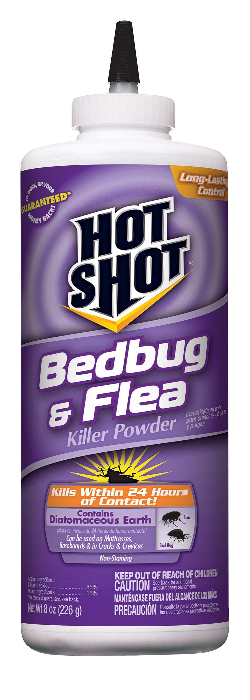 HOT SHOT Hot Shot Bedbug and Flea Killer Powder, 8-Ounce
