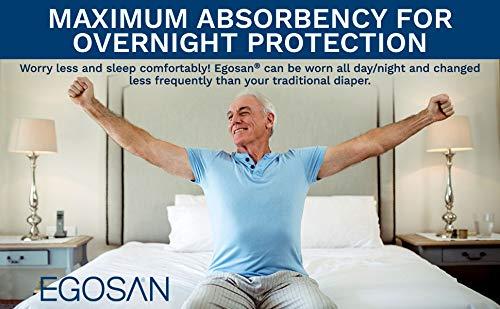 EGOSAN Egosan Super Incontinence Adult Pull Up Underwear with New Stretchable Waistband, Maximum Absorbency for Active Men and Women (Medium, 14 ct*, 14 Diapers)
