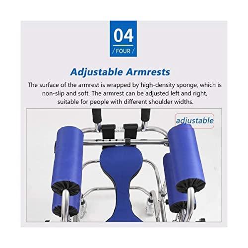 RHXWFDG Walker Walkers for Elderly with Seat and Handles 6 Wheels Heavy Duty Steel Mobility Rolling Durable Mobility Aid for The Disabled Walking Mobility Aid