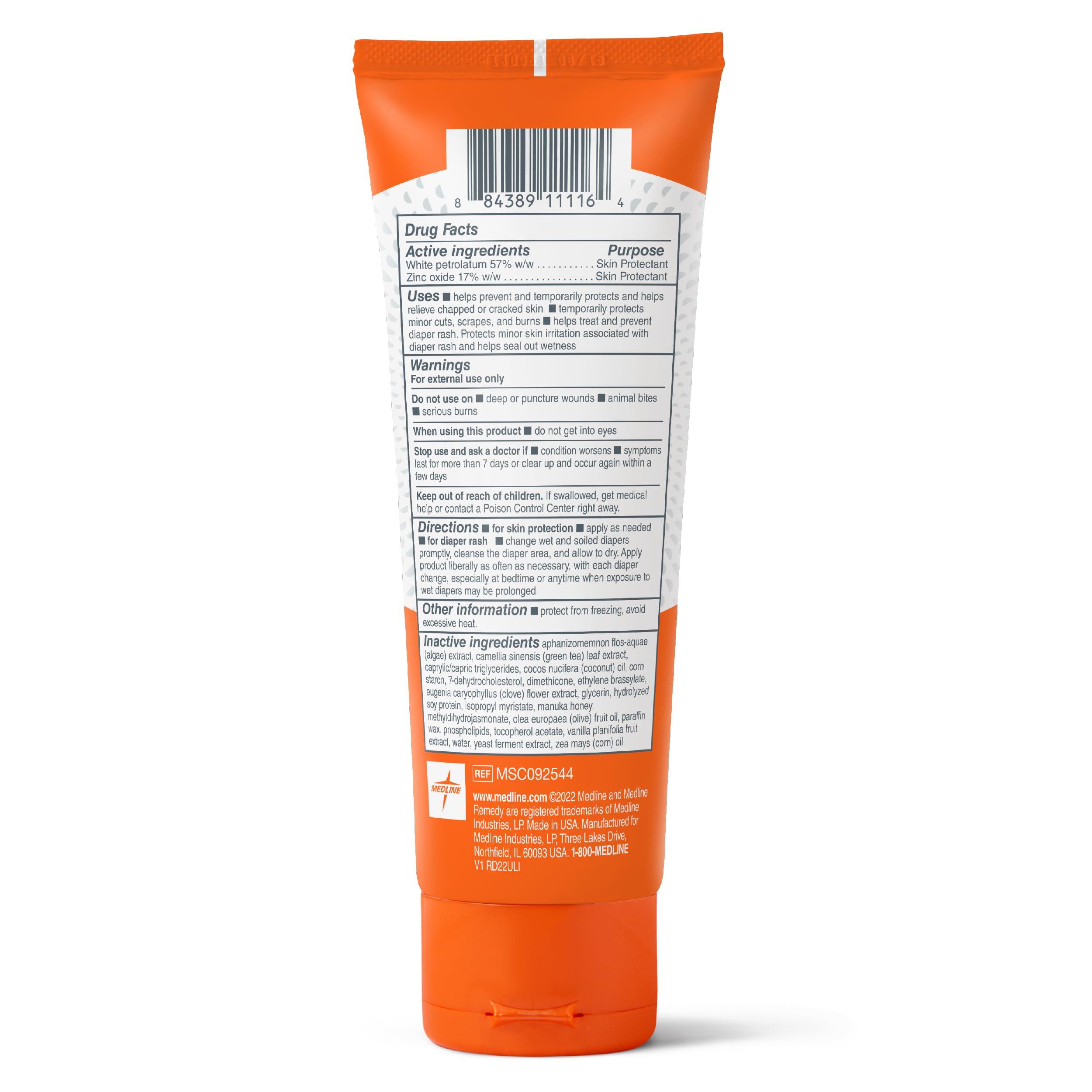 Medline Medline Remedy Clinical Zinc Oxide Paste Skin Protectant, 144 Packets (0.13 fl oz), Vanilla Scent, Diaper Rash Cream, Incontinence Care, Wetness Protection, Paraben Free, Adults, Children