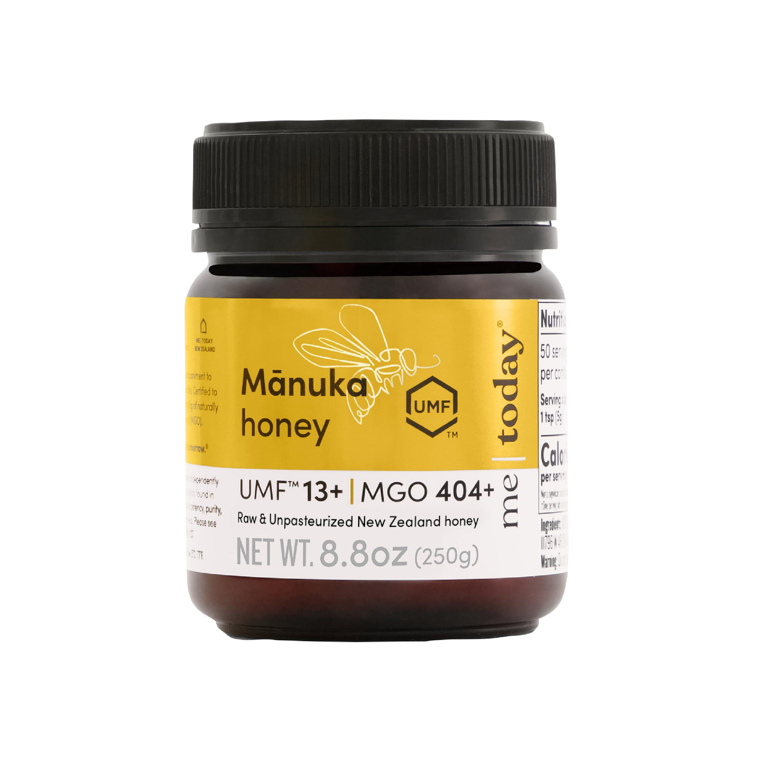 me today Me Today Manuka Honey, UMF 13+/MGO 404+ from New Zealand Authentic, Raw & Unpasteurized Honey | Raw Manuka Honey for Daily Wellness Support | Delicious Honey Crafted by Bees in 8.8oz