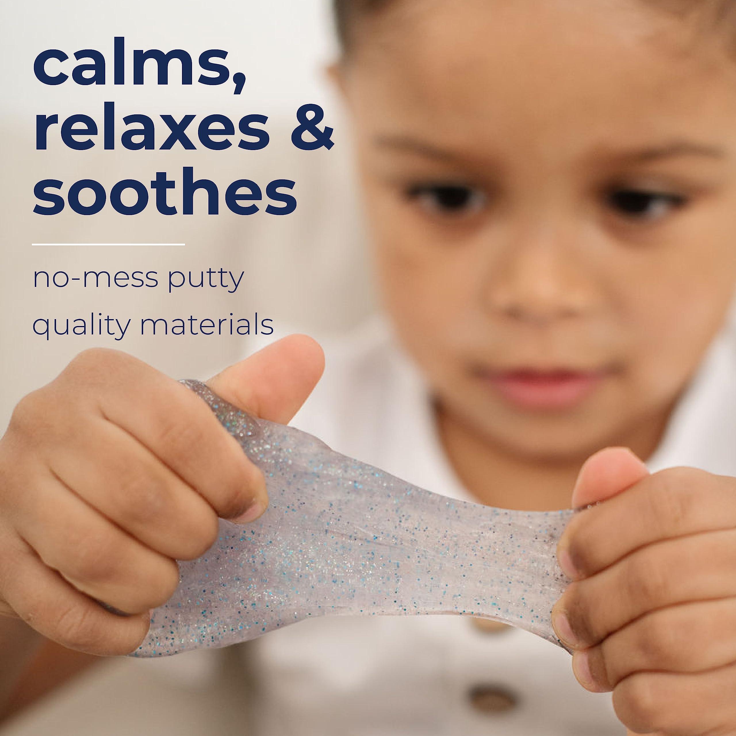 Sensory Basics Sensory Basics Shimmer Putty - Therapy Putty for Kids - Sensory Putty Slime - Clear Calming Putty with Sparkles - Sensory Putty for Kids with Tin - 3 oz