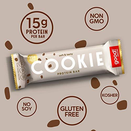 good! good! Snacks Vegan Protein Bars Bundle, Chocolate Peanut Butter & Cookie Dough (24 Bars) Gluten-Free, Plant Based, Low Sugar, High Protein Meal Replacement, Healthy Snacks for Energy, 15g Protein