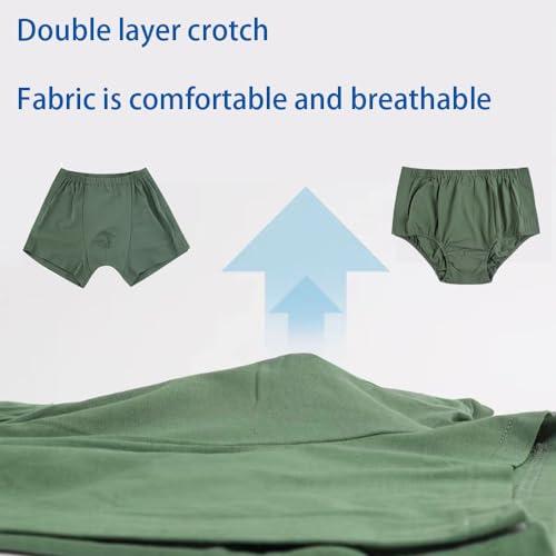 AUSTYLCO AUSTYLCO Incontinence Underwear for Patients,Elders,Disabled Adult Men,Reusable Washable Underwear,Adult Cover-up Diaper,Tear Away Underwear,Post-Operative Underwear