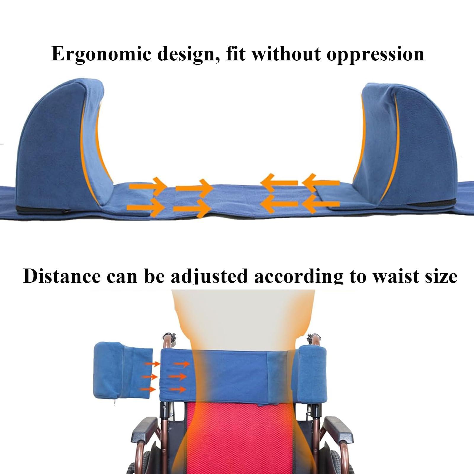 SXZCYX SXZCYX Lateral Support for Wheelchair Side Guards, Adjustable Wheelchair Side Arm Lateral Support Cushion, Wheelchair Wedge Back Cushion, Wheel Chair Cushions Wheelchair Accessories