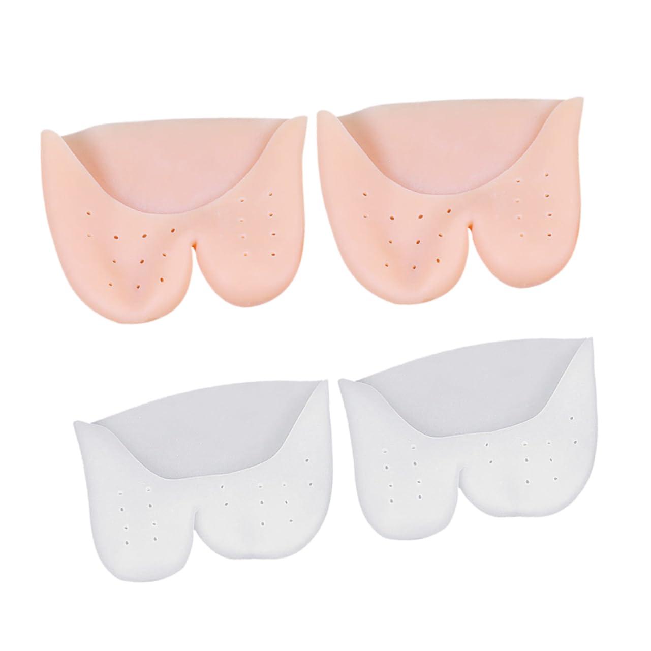 Healeved Healeved 4 Pairs Big Toe Protection Toe Cover Pointe Cushion Toe Protector gel with hole