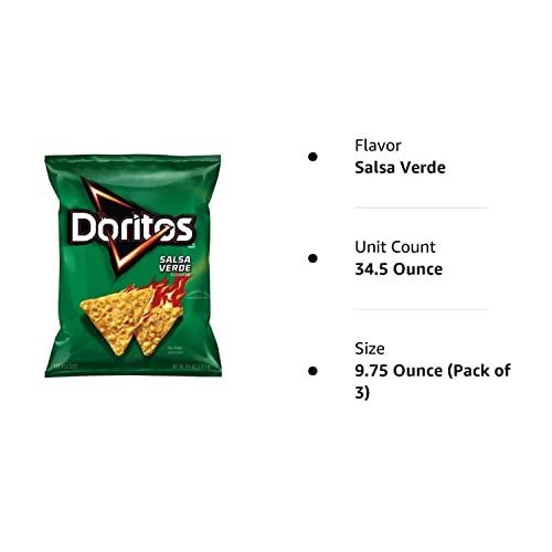 Doritos Doritos Salsa Verde Flavor Chips, 9.75 Oz Bags (Pack of 3)