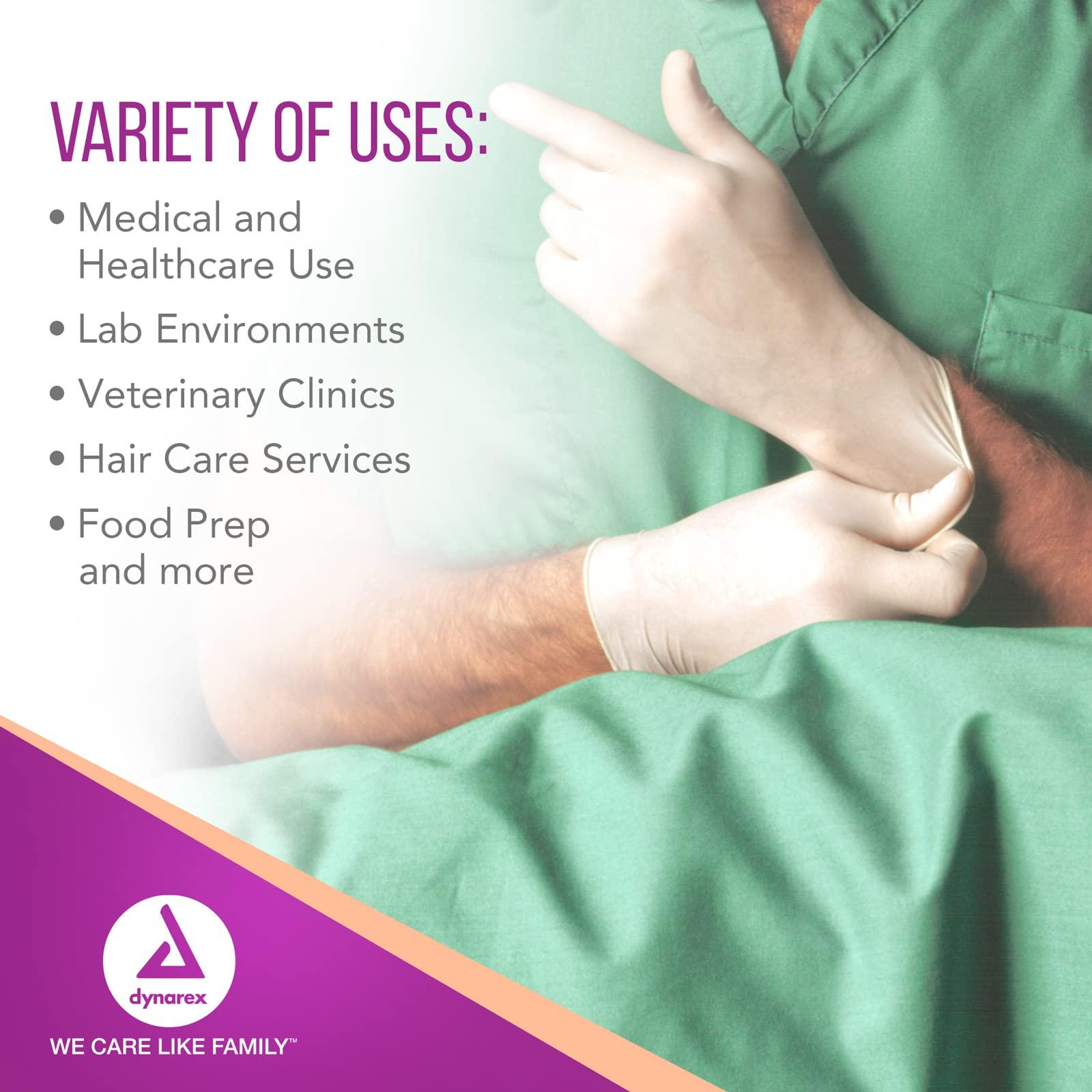 Dynarex Dynarex Sterile Disposable Latex Surgical Gloves, Powder-Free, Sterilely Packaged in Pairs, Professional Medical and Healthcare Use, Veterinary Clinic, Bisque, Size 6.0, 1 Box of 50 Pairs of Gloves