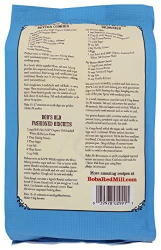 Bob\'s Red Mill Bob\'s Red Mill Organic All Purpose Unbleached Flour, 5 lb (Pack of 1) - Vegan, Kosher, Unbromated, Unenriched