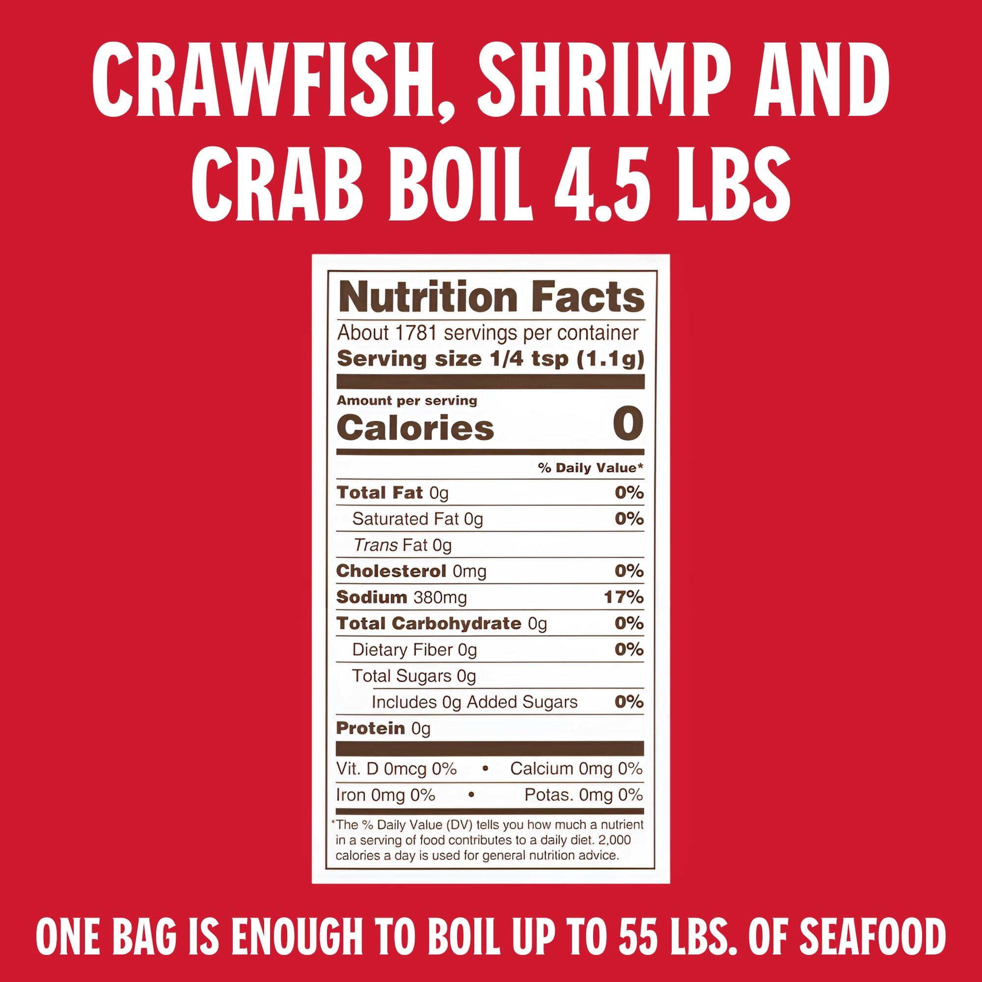 Louisiana Fish Fry Products Louisiana Fish Fry Products Crawfish, Shrimp & Crab Boil Seasoning Bundle - 4.5 lbs Powder Boil and 16 oz Bottle of Concentrated Liquid Boil - Spicy, Delicious, and Low Salt Cajun Seasoning