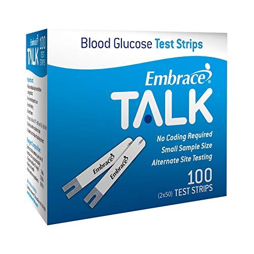 Embrace Embrace Talk Blood Glucose Test Strips 100ct