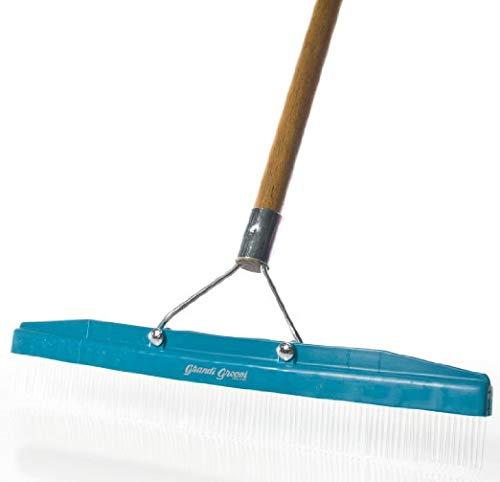 Grandi Groom Grandi Groom AB24 Carpet Rake, 18-Inch Head, 54-Inch Handle, Blue