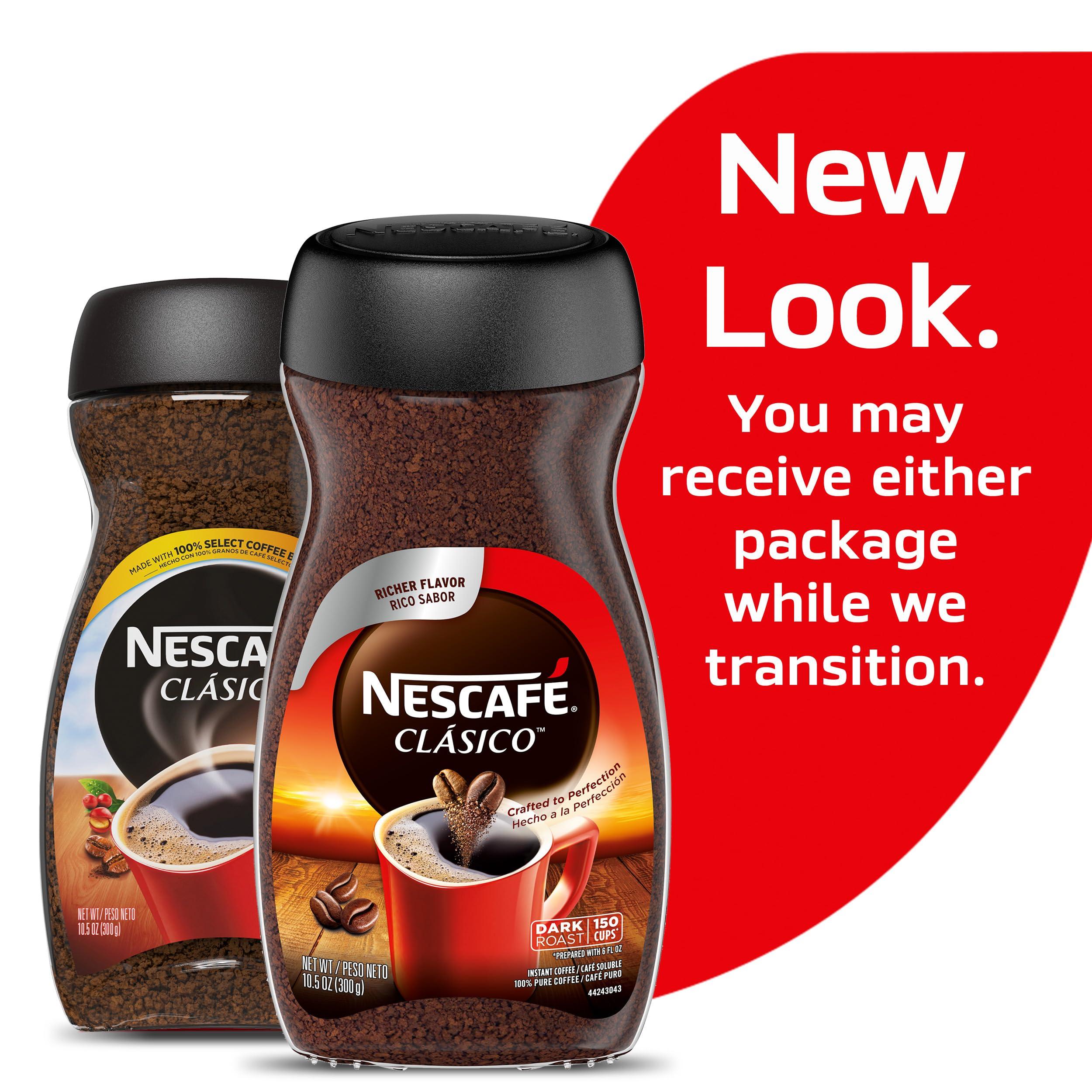 Nestle NESCAF CLSICO Instant Coffee, Dark Roast, 1 Jar (10.5 Oz)