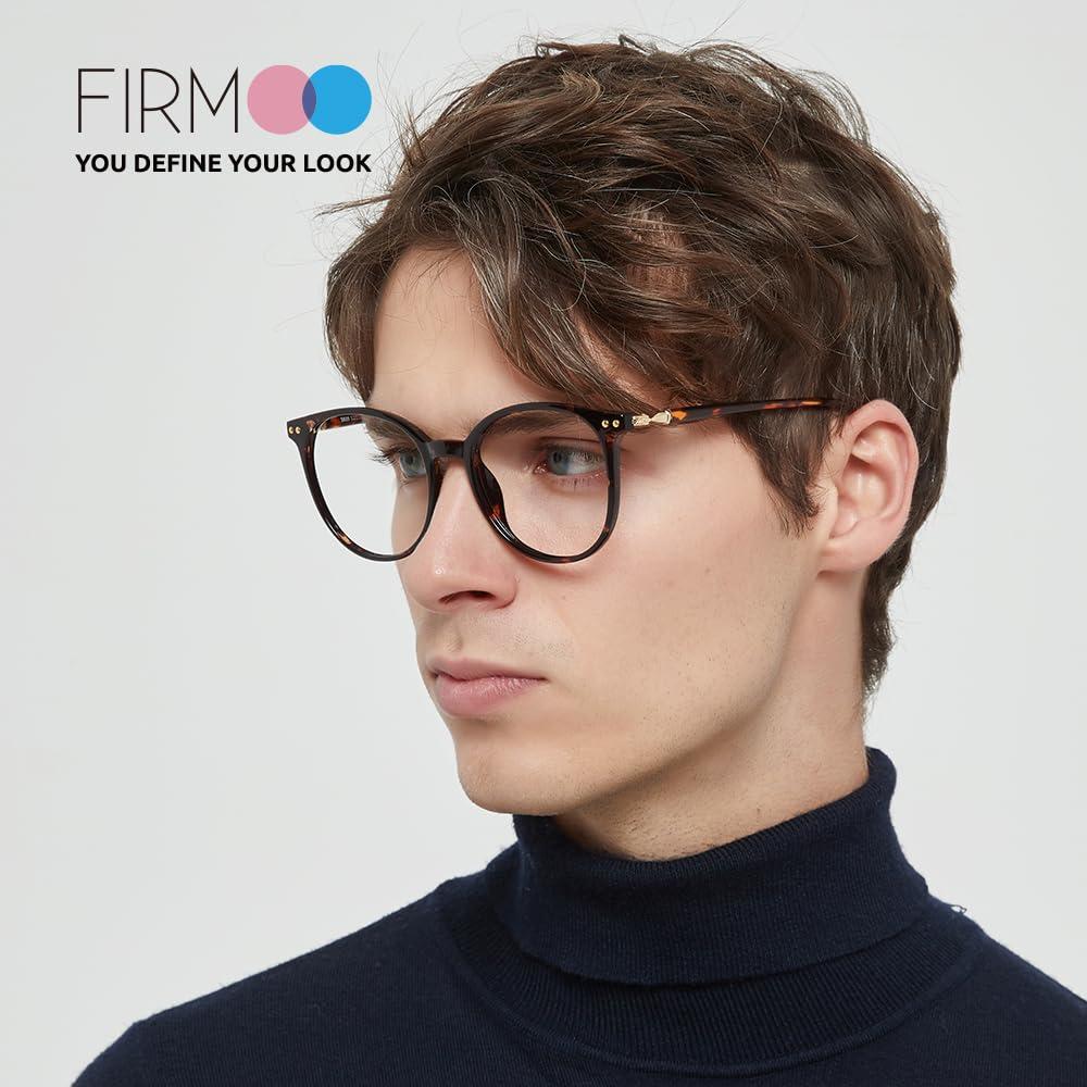 Firmoo Firmoo Photochromic Progressive Multifocus Computer Reading Glasses 2.5, Tortoise Blue Light Blocking Eyeglass UV400 Sunglasses Readers