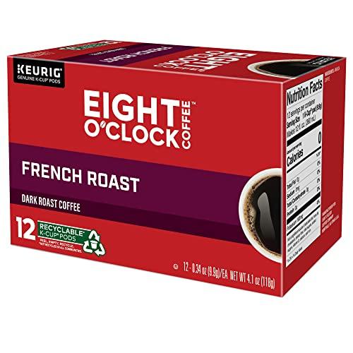 Eight O'Clock Coffee Eight O'Clock Coffee French Roast, Single-Serve Coffee K-Cup Pods, Dark Roast, 72 Count