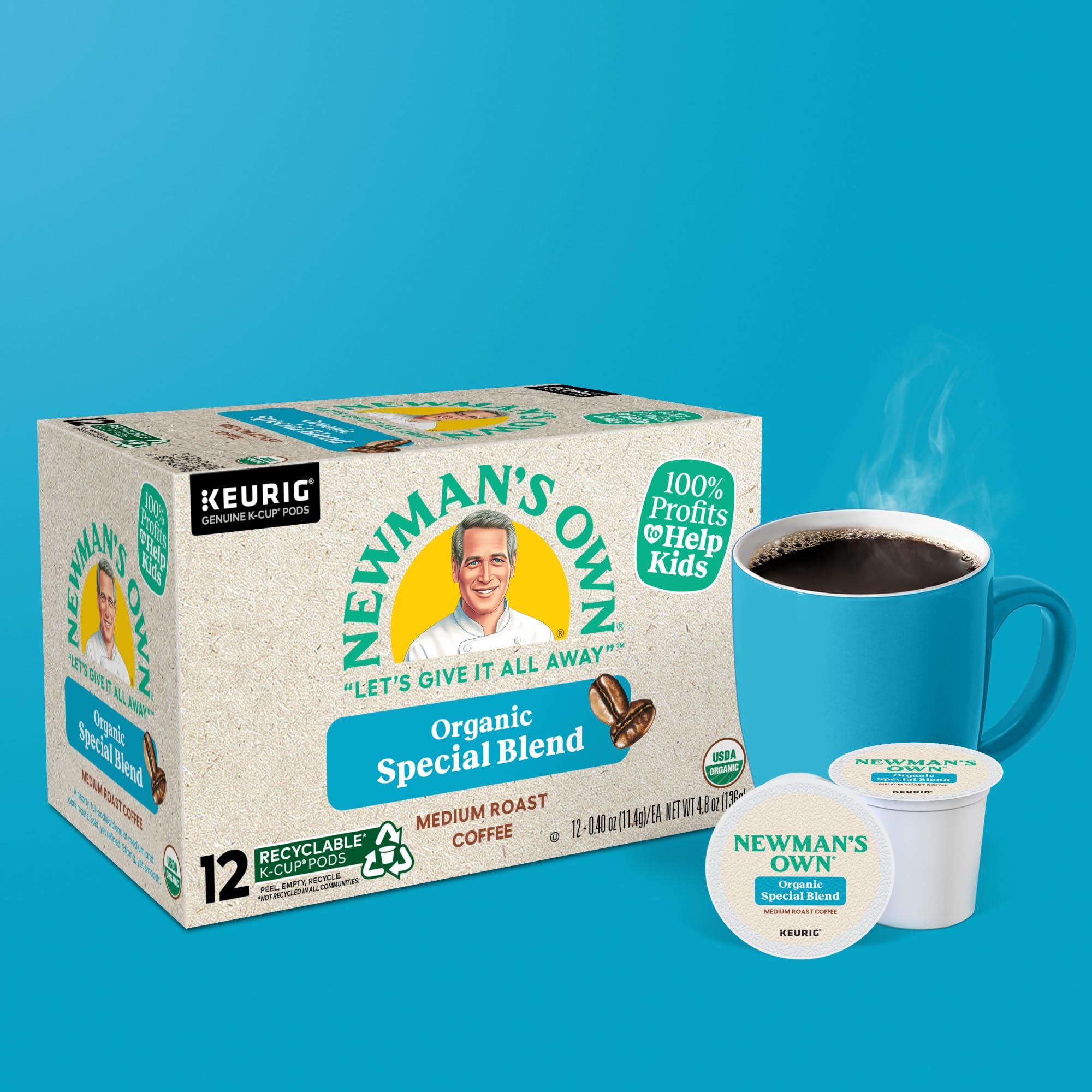 Newman's Own Newman\'s Own Organics Special Blend Keurig Single-Serve K-Cup Pods, Medium Roast Coffee, 72 Count