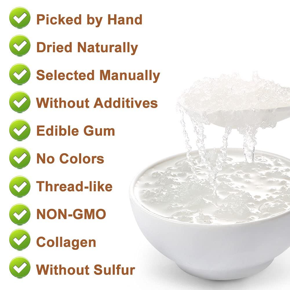 Plant Gift Plant Gift Wild Edible Gum,Tragacanth Gum ?? Snow Swallow xueyan No Colors, NON-GMO 150g / 5.29oz