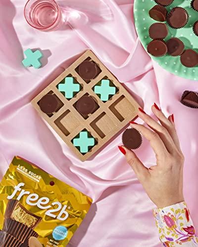 Free 2b Free 2b Sunflower Butter Mini Sun Cups, Safe for School and Allergy Friendly - Gluten-Free, Dairy-Free, Nut-Free, and Soy-Free - Chocolate, 4.2 oz Resealable Bag (Pack of 1)