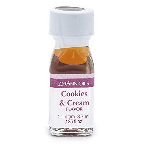 LorAnn Oils LorAnn Cookies & Cream SS Flavor, 1 dram bottle (.0125 fl oz - 3.7ml - 1 teaspoon) - 2 Pack