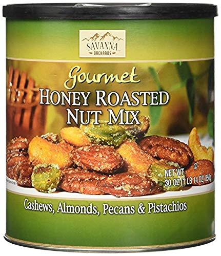 Savanna Orchards Savanna Orchards Gourmet Honey Roasted Nut Mix - Cashews, Almonds, Pecans and Pistachios Economy 3 Pack s#VBrN(30 oz Each)