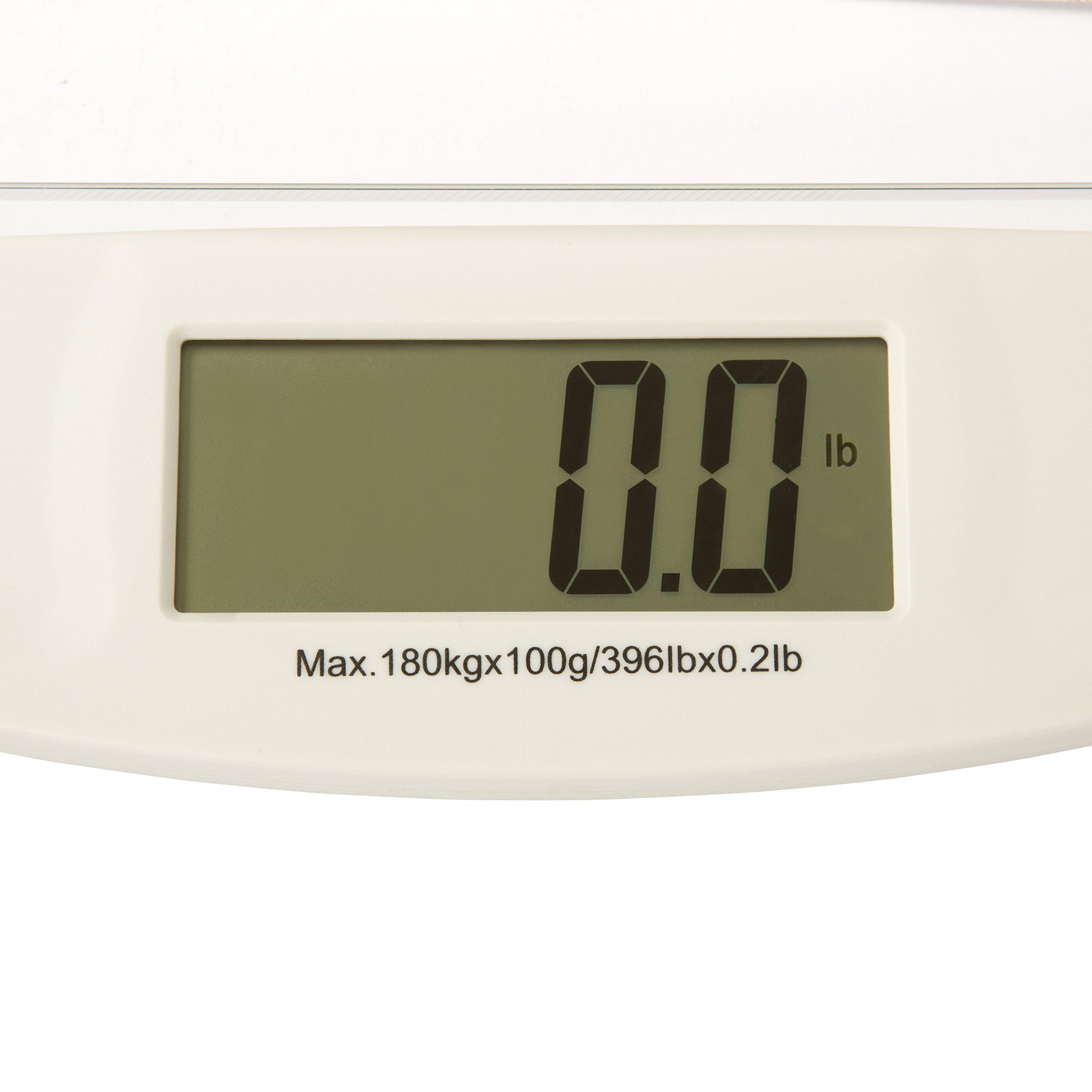 Bluestone Digital Body Weight Bathroom Scale - Step-On Weighing Machine - Accurate Measurement - Large LCD Display with Clear Glass Base by Bluestone