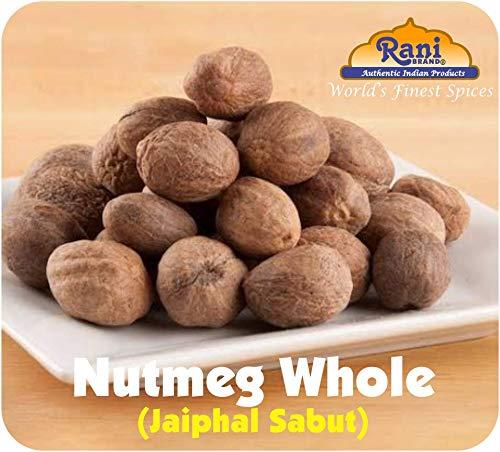 Rani Brand Authentic Indian Products Rani Nutmeg (Jaiphul) Whole Spice, 21-23 Pieces, 3.5oz (100g) ~ All Natural | Vegan | Gluten Friendly | NON-GMO | Indian Origin