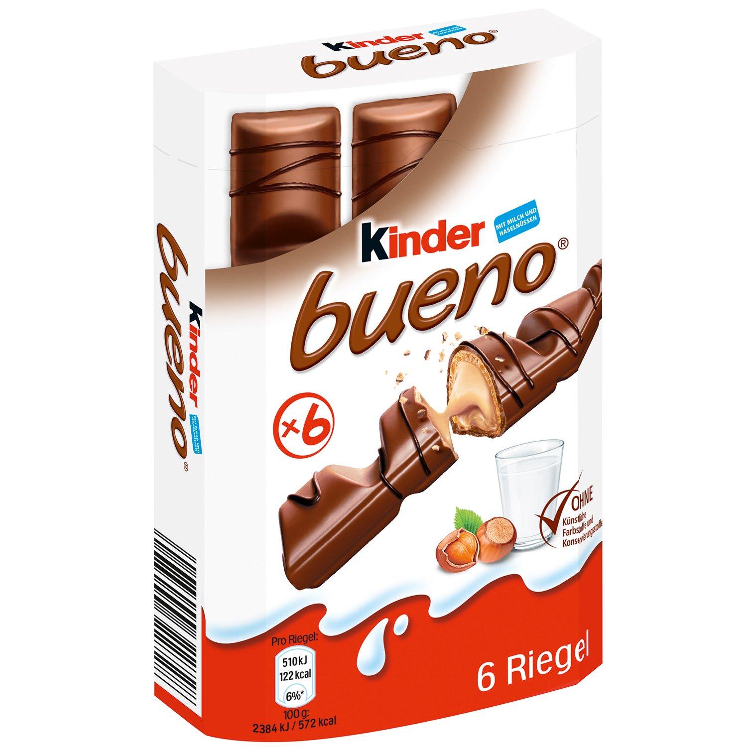 Kinder Kinder Bueno Milk Chocolate, 43g (Pack of 6)