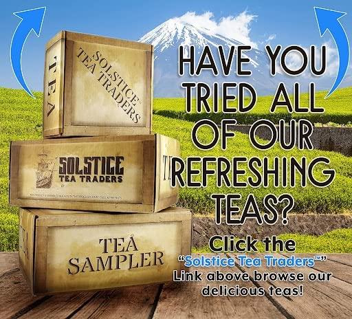 SOLSTICE TEA TRADERS Loose Leaf Tea Sampler Create Your Own Tea Blend Starter Kit w/Sencha, Rooibos, China Black, & Ginger, Lavender, Rose, Lemongrass, Hibiscus Spices