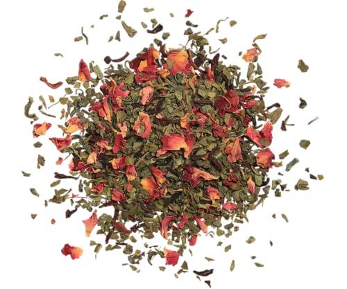 Basilur Basilur | Gift Tea Set | Floral Fantasy Volume 01 | Collectable Metal Tin Caddy | Pure Ceylon Green Leaf Tea with Hibiscus Flower, Peppermint and Rose flower| 100g /3.52 oz