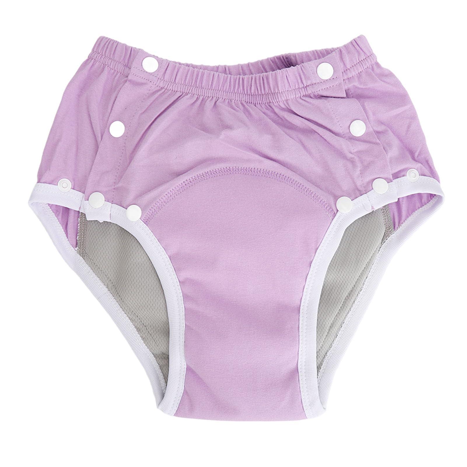 PenRux Adult Cloth Diapers Washable Incontinence Briefs Highly Absorbent Leak Proof Soft for Seniors (M)