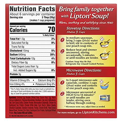 Lipton Lipton Soup Secrets Instant Soup Mix, Chicken Noodle 4.2 oz (Pack of 4)