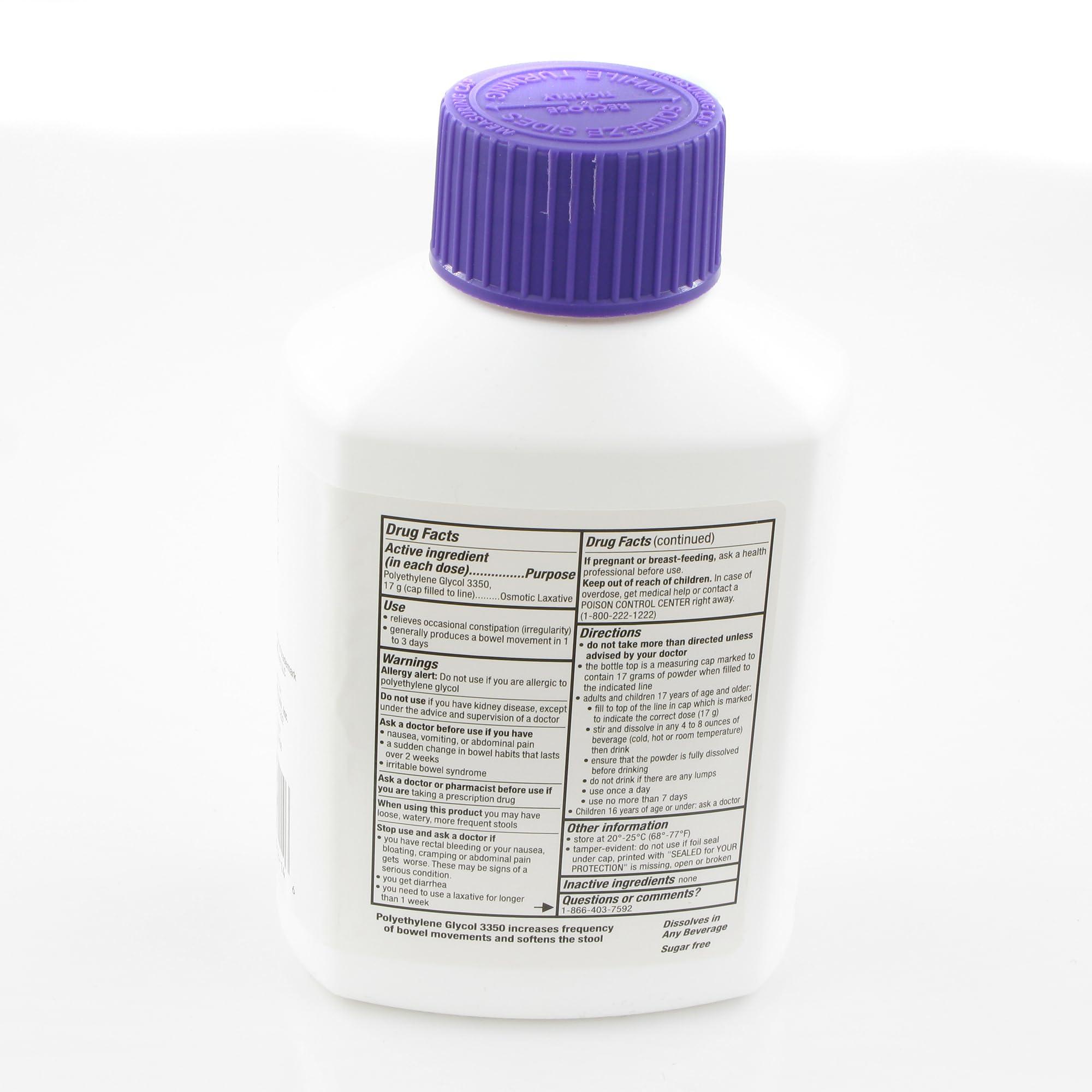 menlexly GaviLAX Powder, 30 Once Daily Doses, 17.9oz Per Bottle (2 Pack)