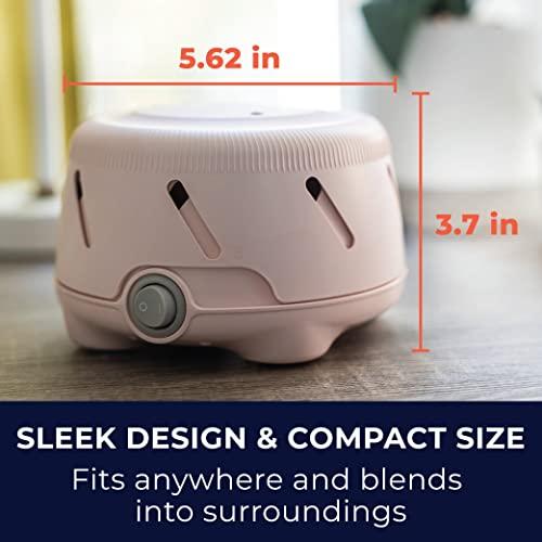 Marpac Yogasleep Dohm Uno White Noise Sound Machine, Natural Pink Noise from a Real Fan, Adjustable Tone & Noise Canceling for Office Privacy & Meditation, Sleep Aid for Travel, Baby & Adults (Pink)