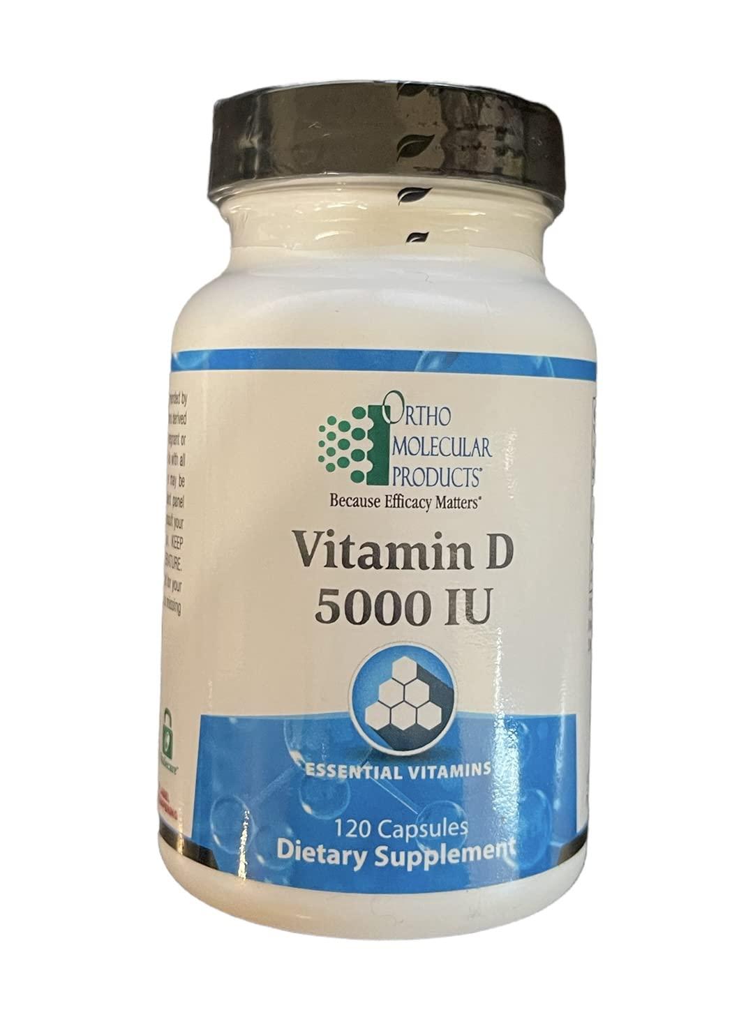 Ortho Molecular Product Ortho Molecular Product Vitamin D - 5000 IU - 120 Capsules