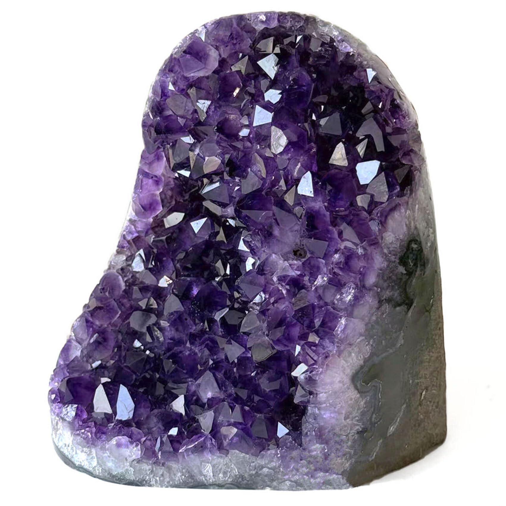 WAFUNNE Amethyst Crystal Geodes Purple Crystals Rock Cluster Quartz Raw Healing Crystals 6-7LB