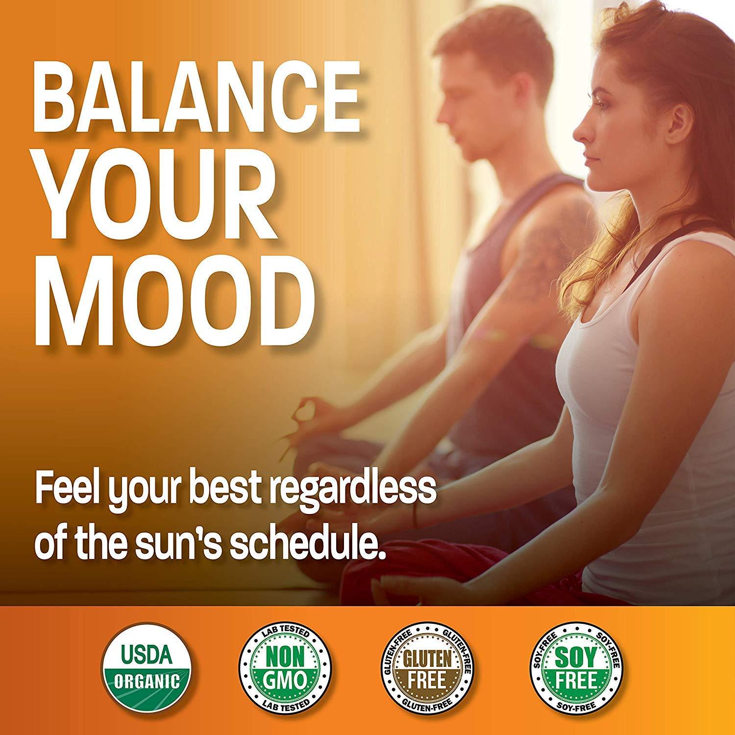 Bronson Vitamin D3 5000 IU Certified Organic Vitamin D Supplement, Non-GMO, USDA Certified, 90 Tablets