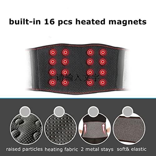 HKSICHENGKEJI Heating Lower Back Brace Cordless Back Support Belt for Pain Relief Heated Waist Belt Wrap with Heating Pad Adjustable Lumbar Support for Men Women Waist Protection Herniated Disc Scoliosis Sciatica