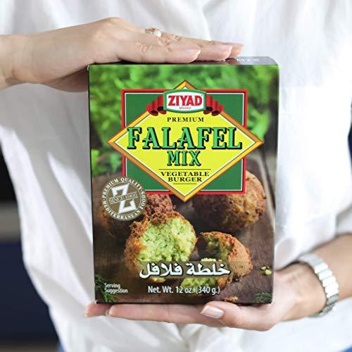 Ziyad Ziyad Falafel Dry Mix, Gluten-Free, Vegan, Non-GMO, No Additives, No Preservatives, Great for Making Veggie Burgers and Snacks, 12oz