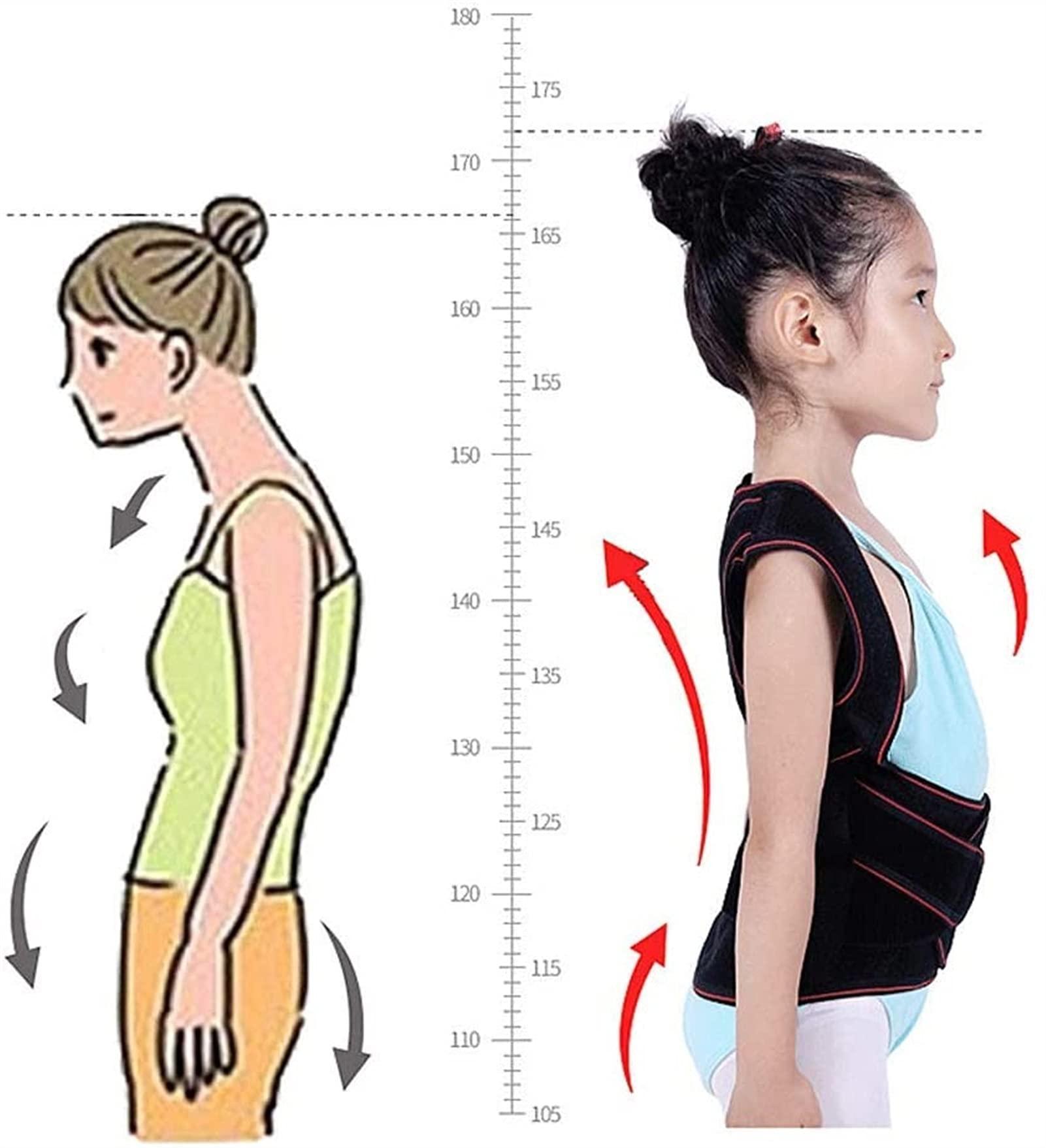 XFYJR XFYJR Back Posture Corrector - Kids Hunchback,Best Brace Help to Improve Posture Adjustment Teenager ShoulderLower Back Pain Relief Belt (Size : Medium)