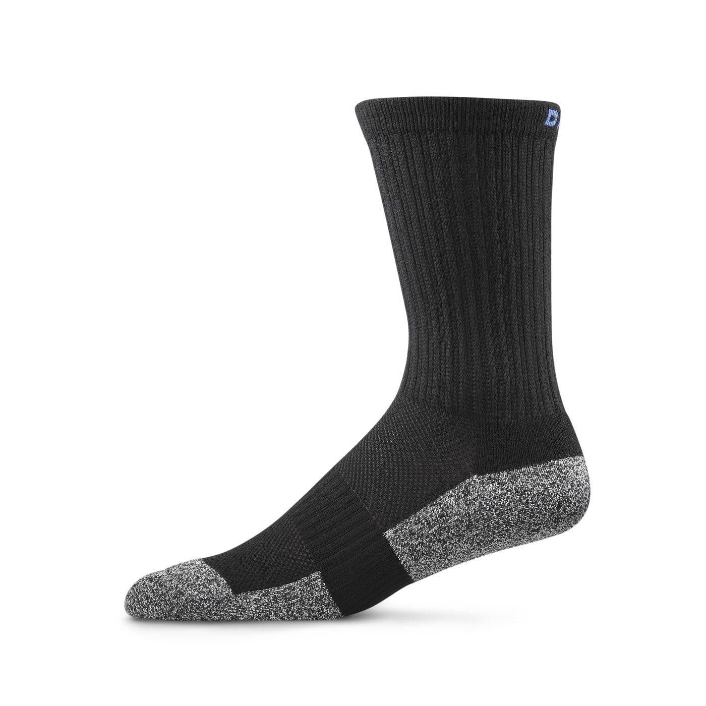 Dr. Comfort Dr. Comfort Crew Diabetic Socks, Black, X-Small