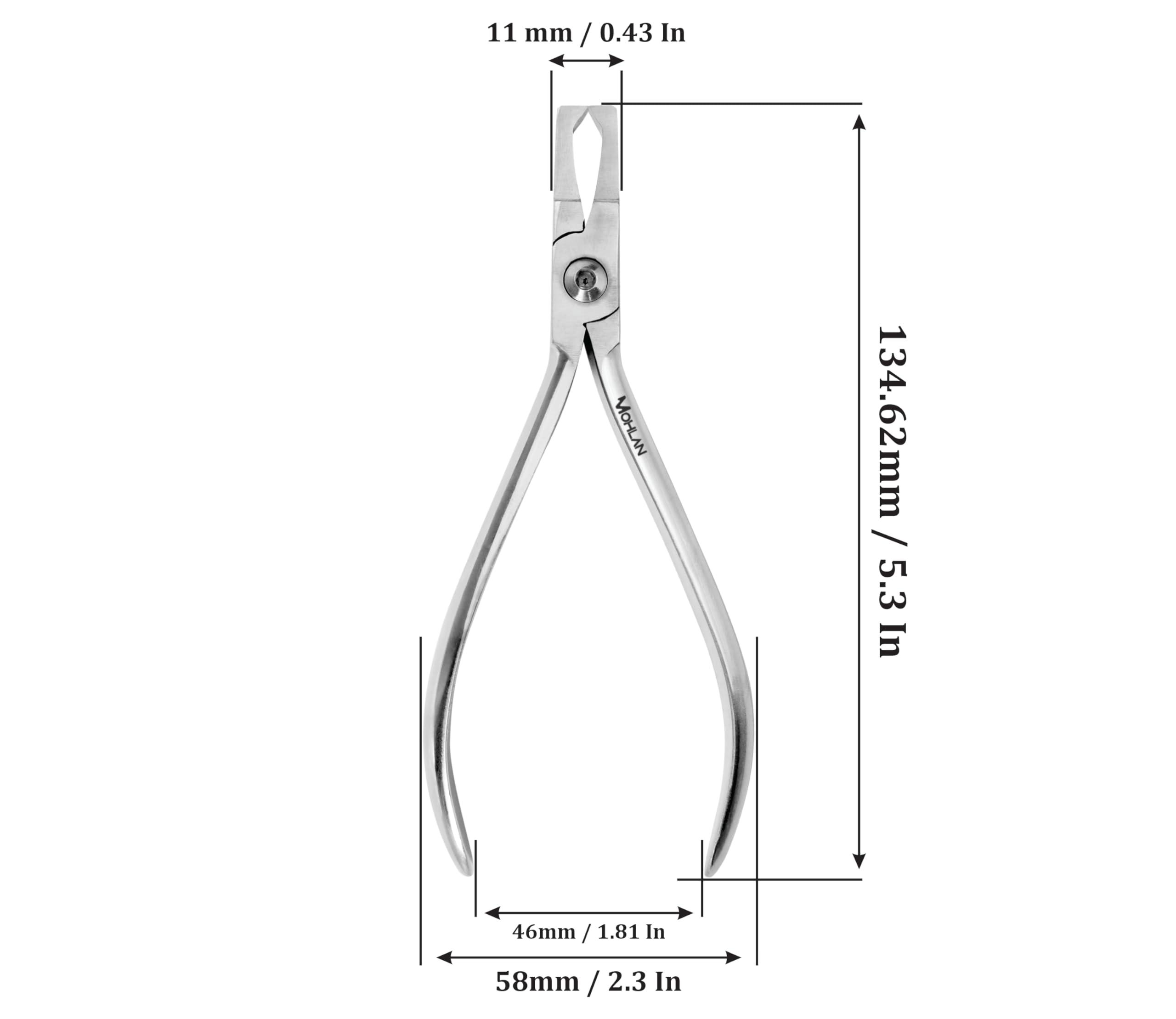 MOHLAN MOHLAN Dental Orthodontic Bracket Remover Pliers - Stainless Steel Braces Removal Tool Kit - Bracket Remover for Braces - Braces Removal Kit - Orthodontic Tools