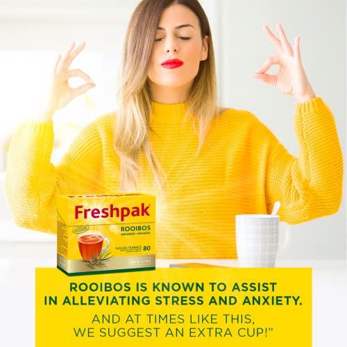 FRESHPAK Freshpak Pure Rooibos Tea 80 Tagless Bags 80 Count (Pack of 4)