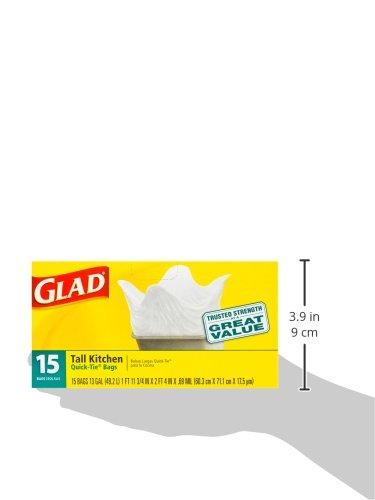 Glad Glad 13 Gal. Quick Tie Tall Kitchen Bags 15 ct