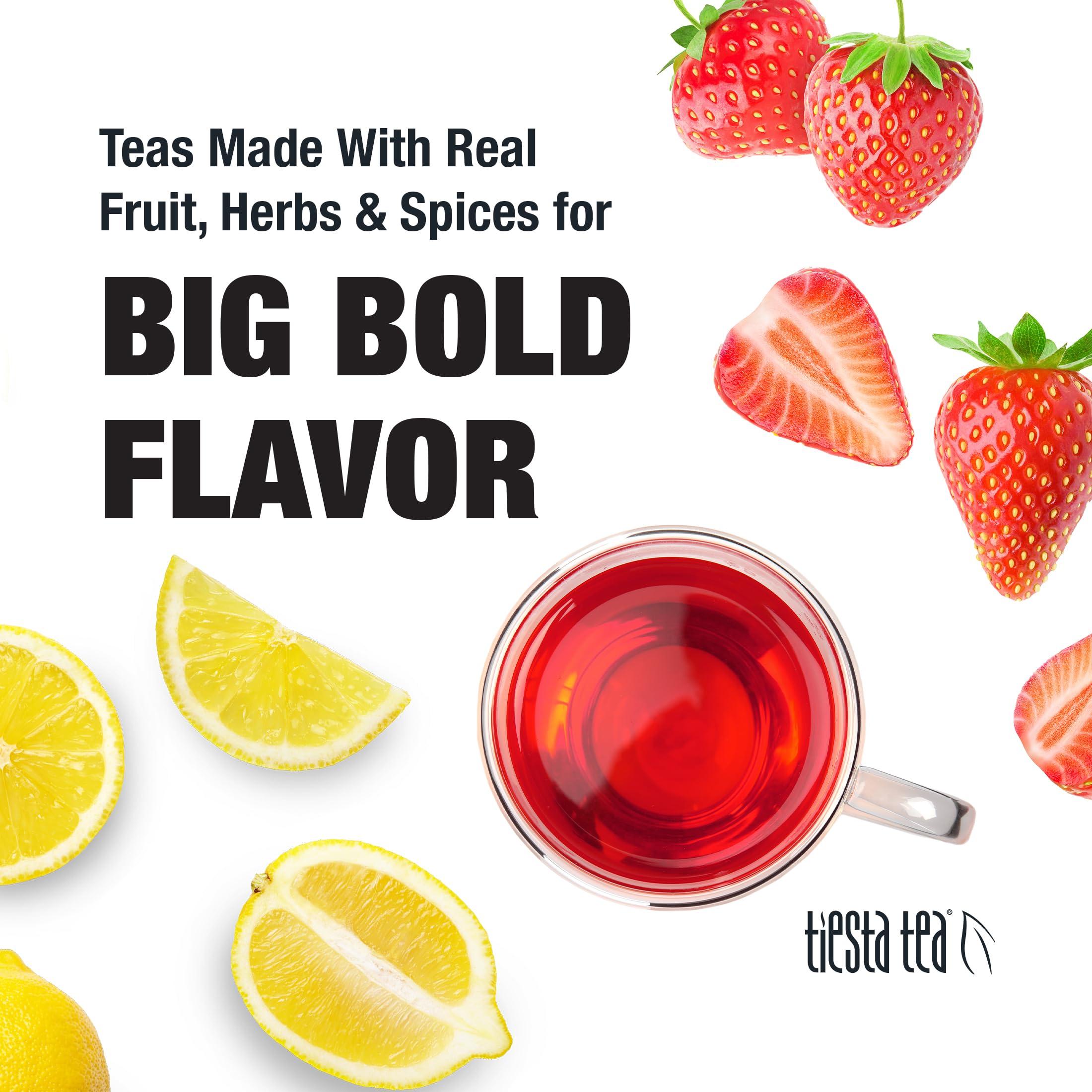 Tiesta Tea Tiesta Tea - Strawberry Lemonade | Strawberry Lemon Herbal Tea | Premium Loose Leaf Tea | Non-Caffeinated Fruit Tea | Make Hot or Iced Tea & Brews Up to 50 Cups - 4 Ounce Refillable Tin
