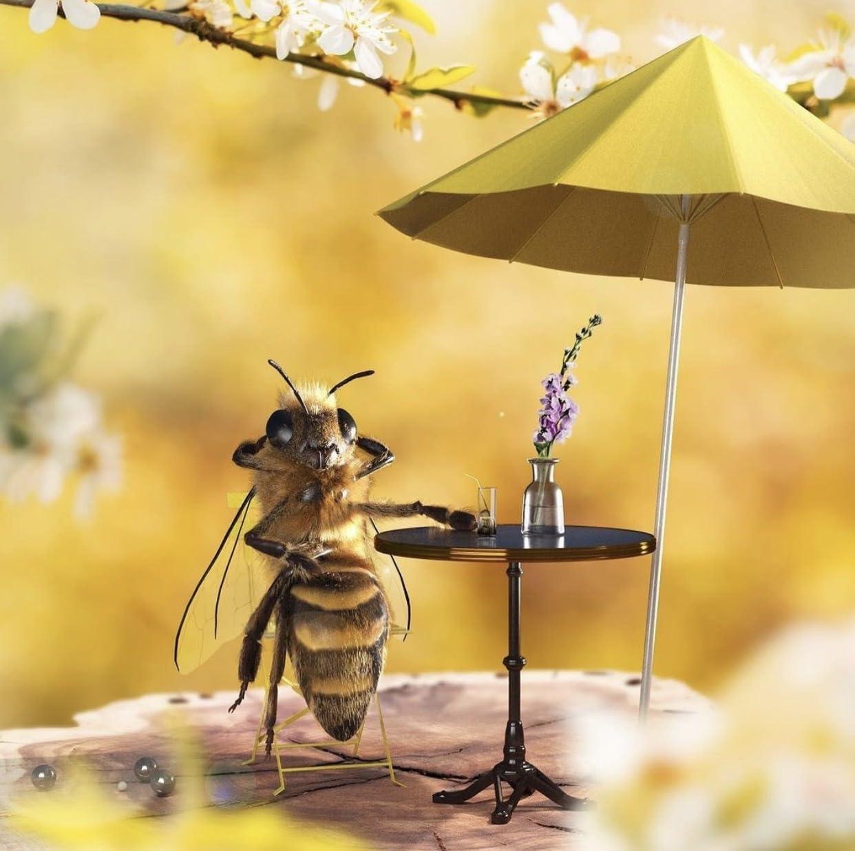 Bee Natural Honey Bee Natural South Florida Wildflower Honey - Natural, Pure, Unfiltered and Uncooked Honey | Kosher Certified | Ideal for Weddings, Events, Corporate Gifts, Travel, Baking, and Cooking (80 Ounce Jar - 5 LB)