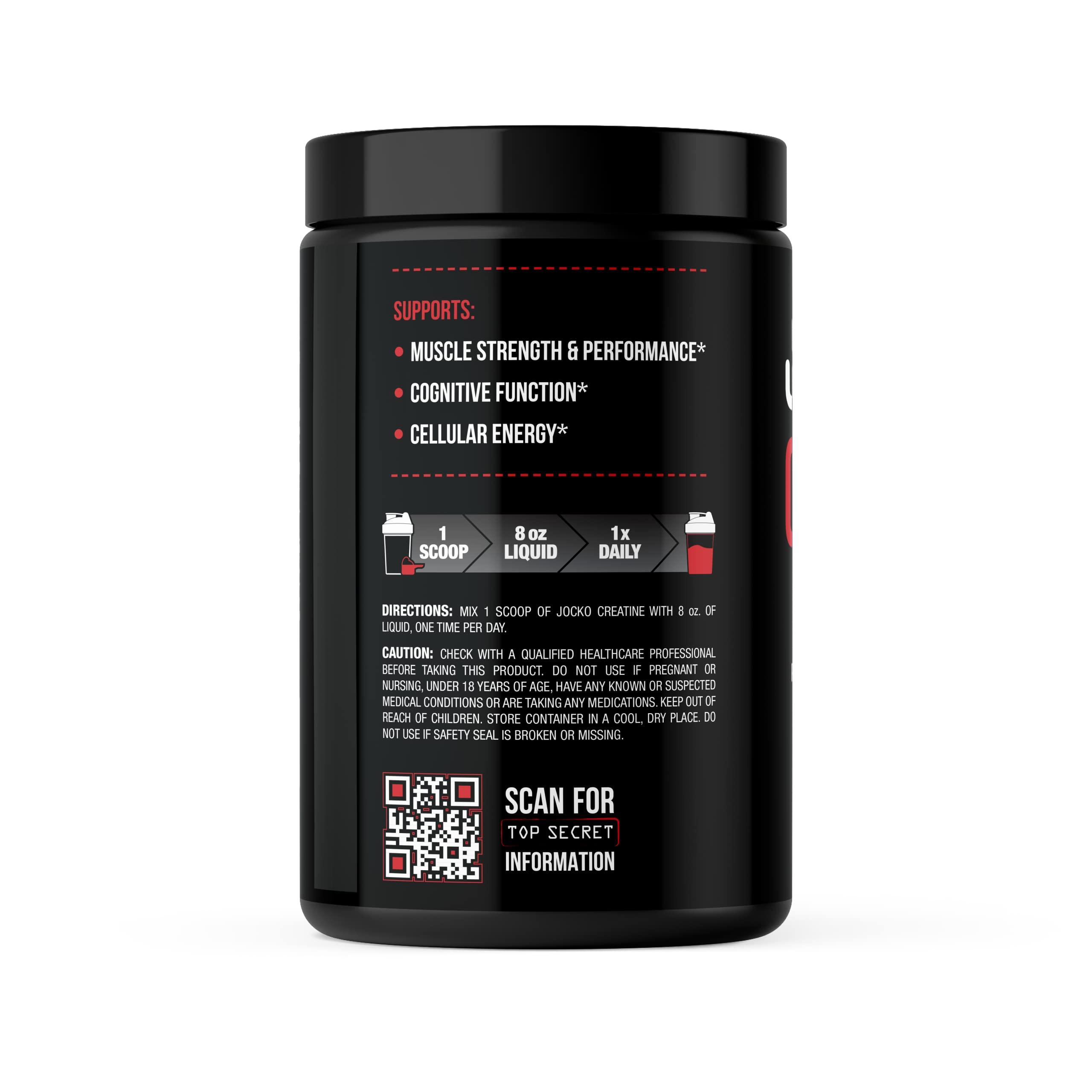 Jocko Fuel Jocko Fuel Gym Bundle - Creatine + Nitro Pop Pre Workout Powder (2 Pack Bundle) 30 Day Supply
