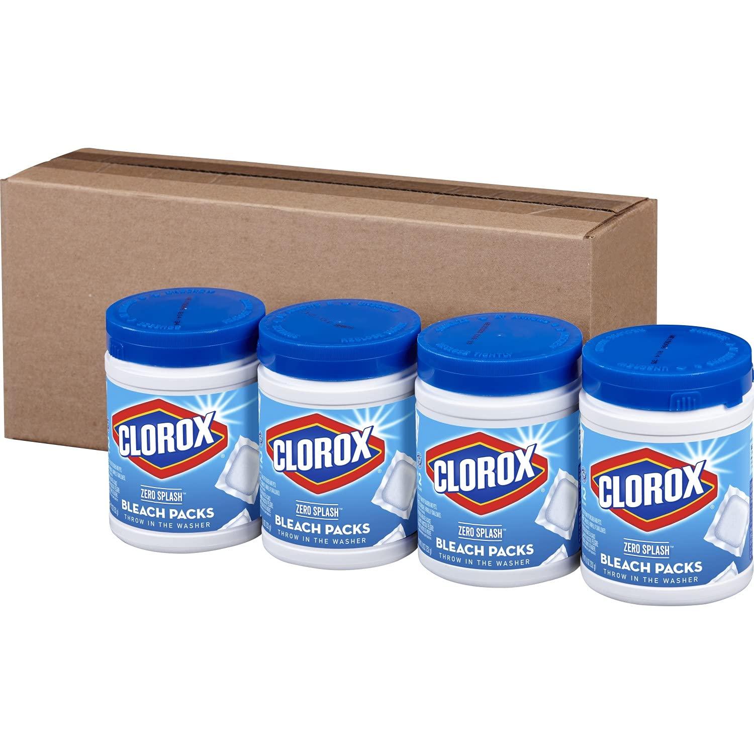 Clorox Clorox Zero Splash Bleach Packs - Laundry Pods, 4 Pack (Package May Vary)
