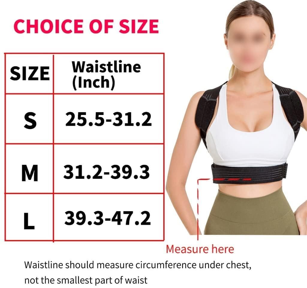 KANDUO KANDUO Posture Corrector-Back Brace for Men and Women- Fully Adjustable Straightener for Mid, Upper Spine Support- Neck, Shoulder, Clavicle and Back Pain Relief-Breathable (Color : Medium)